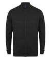 H718 Henbury Unisex Zip Through Cardigan Grey Marl colour image